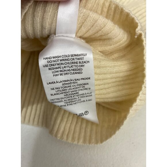 BDG Sweater Womens size XS Raglan Ribbed Knit Top Cream & Black Striped - Picture 5 of 9